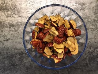 3、红枣红糖馒头,红枣切碎