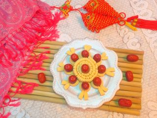 15、招财进宝枣花馍,成品图。