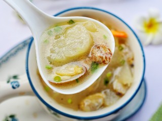 13、冬瓜花蛤汤,无敌好喝。