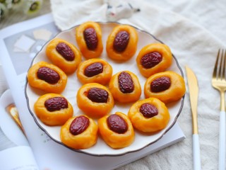 13、冬至美食 南瓜红枣糕,无敌好吃。