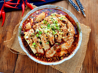 12、口水鸡,成品图。