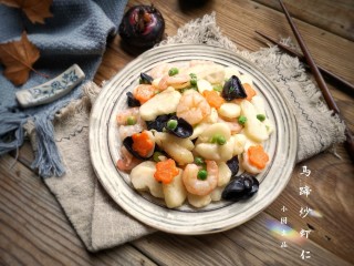 19、马蹄炒虾仁——时令快手养生菜,成品。