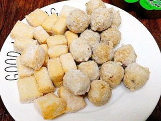 5、一锅炖+海鲜烩锅,香菇丸子,鱼豆腐