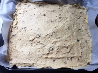 12、红枣蛋糕,11寸烤盘，倒入，抹平，175度的烤箱，中层，25分钟（具体时间和温度请根据自家烤箱设定），表面金黄出炉