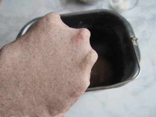 5、黑麦红枣核桃卷,检查出膜的状态。