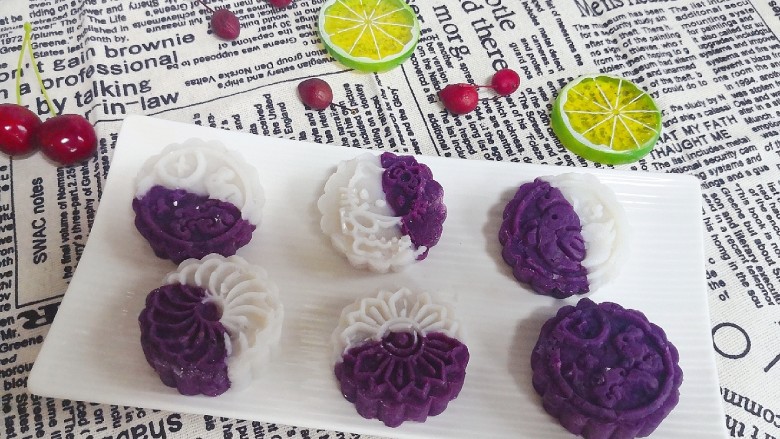 颜值担当紫薯山药饼