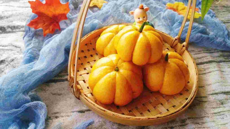 最爱包子仿真小南瓜豆沙包