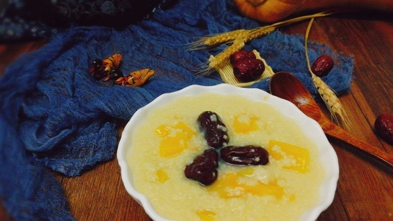 南瓜红枣小米粥