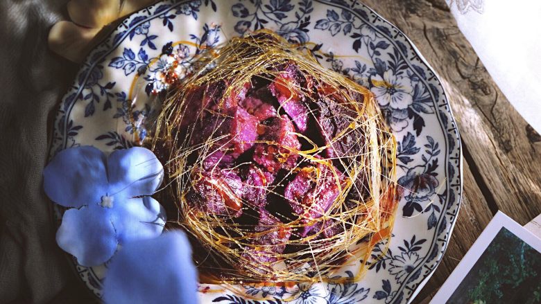 快手健康免油炸的拔丝紫薯