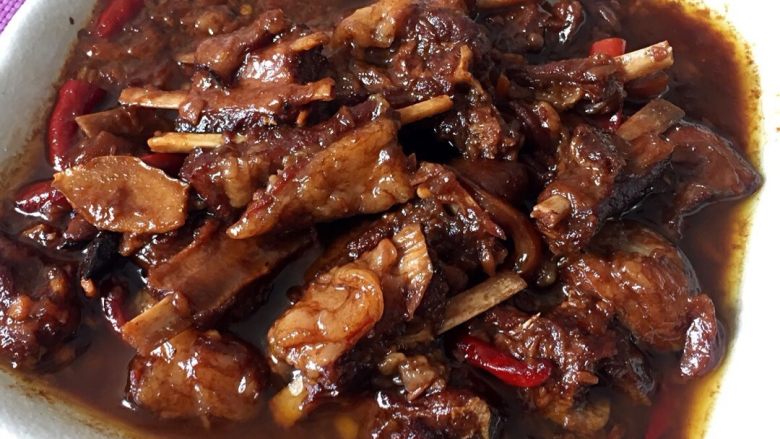 地方菜红烧山羊肉