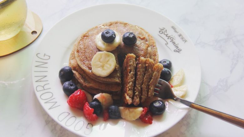 燕麦香蕉Pancake素食低脂版