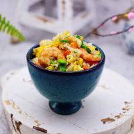 补钙又营养的虾仁豆芽蛋炒饭