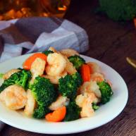 年味――宴客小炒西兰花炒虾仁