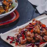 椒盐排骨＆饭爷辣酱烧茄子