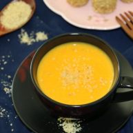 低脂健康小麦胚芽南瓜奶热饮