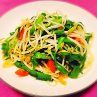 韭菜炒豆芽