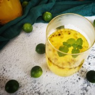 青柠百香果热饮