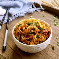 炒饭秀兰白线肉丝炒饭