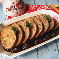 为家乡菜爆灯红枣糯米藕