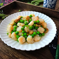 豌豆草菇虾仁