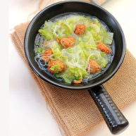 白菜丸子粉丝煲