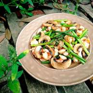 白蘑芦笋虾仁