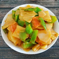 西红柿青椒土豆片