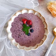 超健康巨美味高颜值的酸奶蓝莓藜麦糊糊