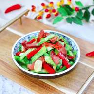 小白菜火腿小炒