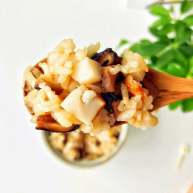 宝宝辅食芋头香菇炊饭