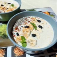 香蕉牛奶隔夜燕麦