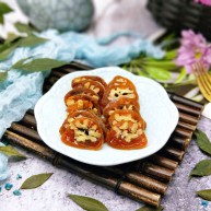 柿子饼的特殊吃法柿子饼包核桃三种口味