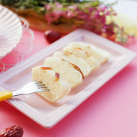 不用揉面懒人快手发糕辅食10M牛奶红枣发糕