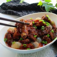 茄汁排骨龙眼肉