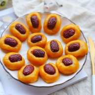 冬至美食南瓜红枣糕