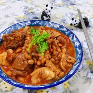 番茄黄豆炖牛腩