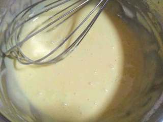 6、自制【披萨】,搅拌成这样。