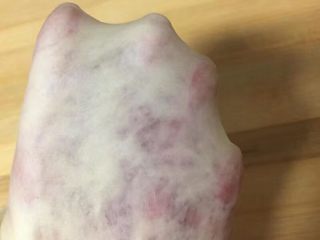 3、自制麦辣鸡腿汉堡,能够揉成薄膜为准，千万不可长时间揉面，不然容易断筋就出不了薄膜了，这样做出的面包松软