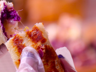 18、紫薯芝士吐司卷,开始享用吧