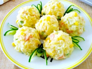 14、椰香土豆泥沙拉,做好的椰香土豆泥沙拉