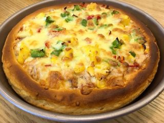 19、超正宗的必胜客披萨????做法,面饼超级酥脆，和必胜客的厚饼披萨一模一样