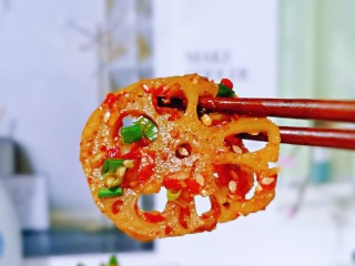 15、醋溜藕片,超级过瘾～