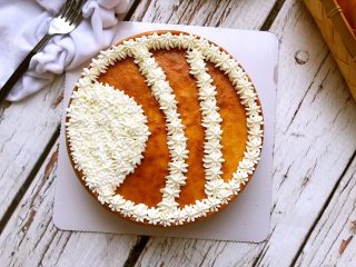 18、鱼之恋芝士蛋糕,头部填满。