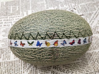 4、水果花篮,这是戳好的一圈