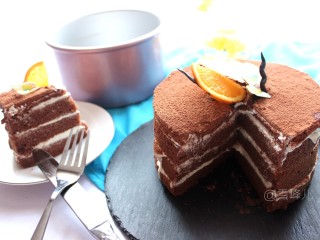 18、可可奶油裸蛋糕,好吃。