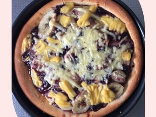 6、蓝莓香蕉披萨,完成！