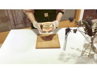 8、经典火腿三明治,切面图