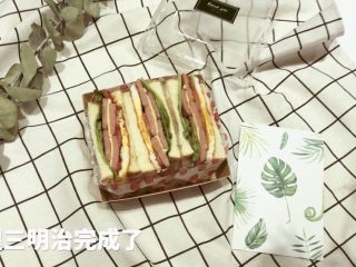 9、经典火腿三明治,成品图！