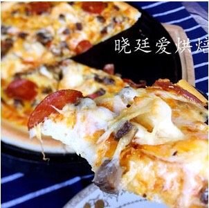 17、十寸鲜虾牛肉披萨,奶酪越多越容易拉丝