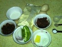 1、#咸味#牛肉批萨咸芝士蛋糕,准备用料